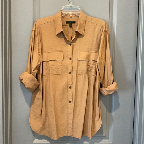 Banana Republic Tops - Tobacco brown button up blouse